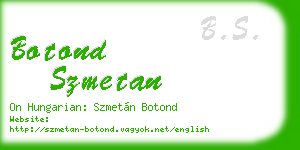 botond szmetan business card