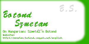 botond szmetan business card